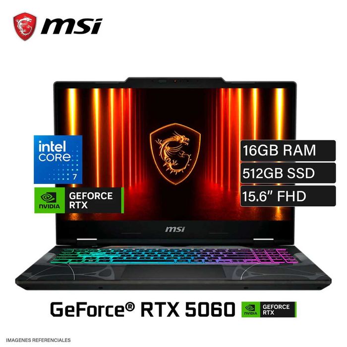 MSI Cyborg 15 FHD IPS Intel Core 7 240H 16GB DDR5 512GB RTX 5060 8GB