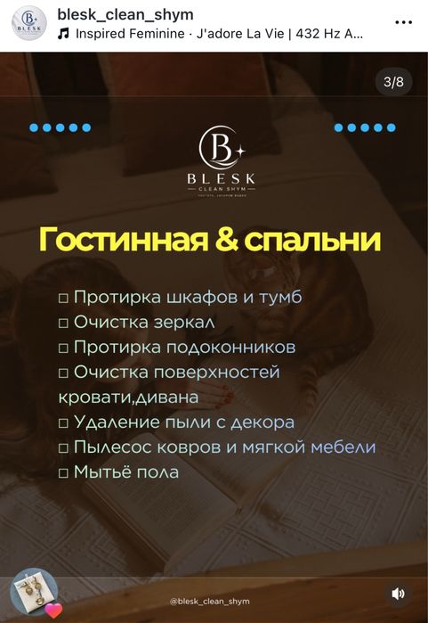 Клининг BLESK чистота каторую видно
