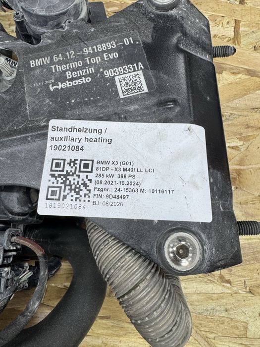 Webasto Bmw X3 G01 X4 G02 Complet 3.0 benzina