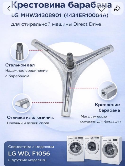 Продаю крестовину барабана ст. Маш LG. Samsung