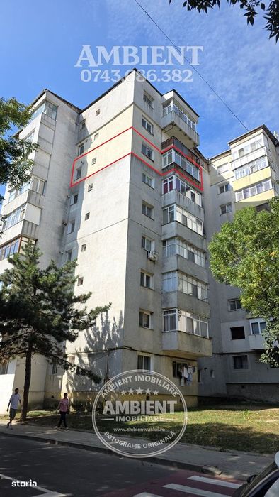 Apartament cu 2 camere, etaj 6 cu lift, VASLUI - zona CENTRU - AUROCOR