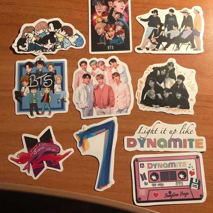Наклейки с BTS по 100 тенге