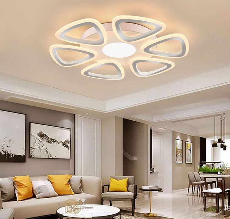 LED Таванна Лампа 54 см, 3000LM, 3000-6500K, 25-30 кв.м  Дистанционно