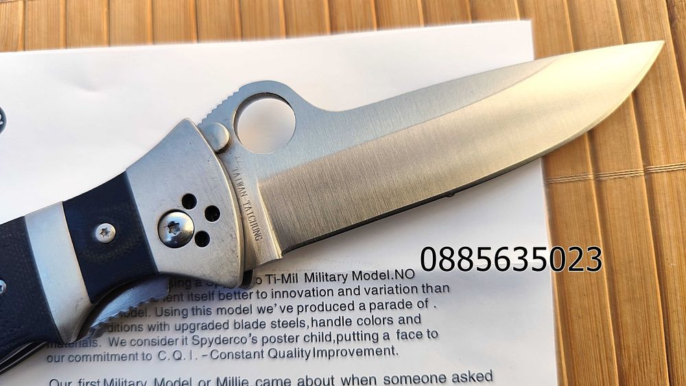 Сгъваем нож Spyderco C149GP Vallotton / / Hungarian C173GP