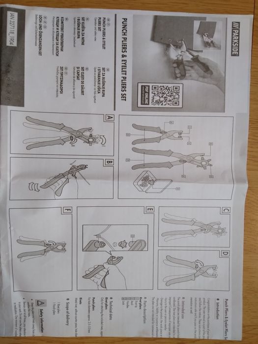 Set clesti de gaurit curele si capsat