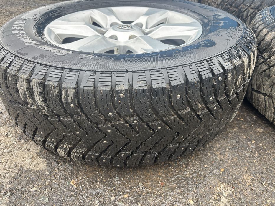 Литьё на шипованной резине прадо 150 R17