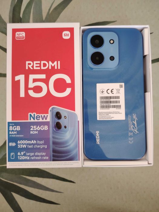 Продавам REDMI 15C Moonlight blue