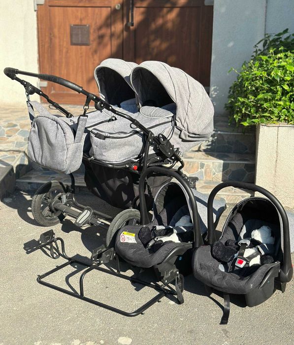 Mikado twin 3 în 1 cărucior dublu