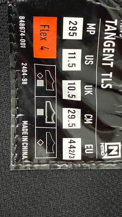 boots nitro tangent tls mondo 28 28,5 29,5 europa 42 2/3 43 1/3 44 2/3