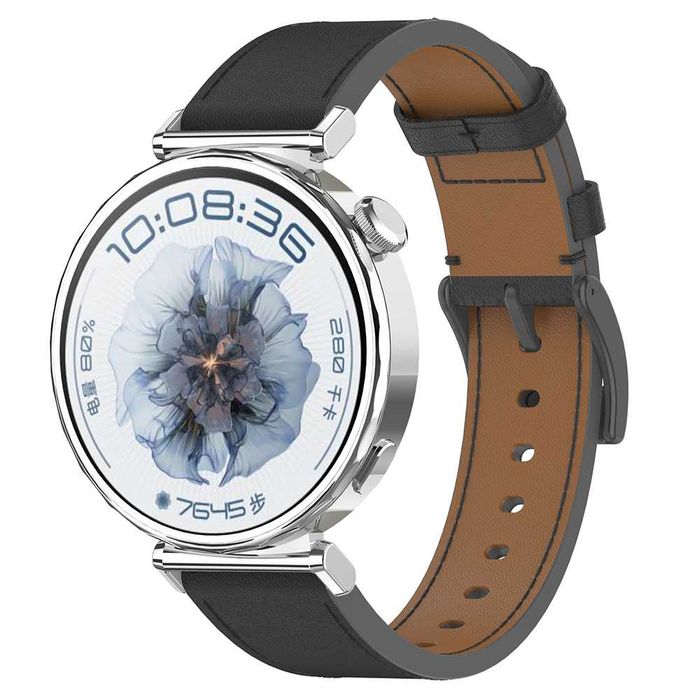 Полиуретанова кожена каишка W073 за Garmin Venu 2S, Garmin Vivoactive 4S