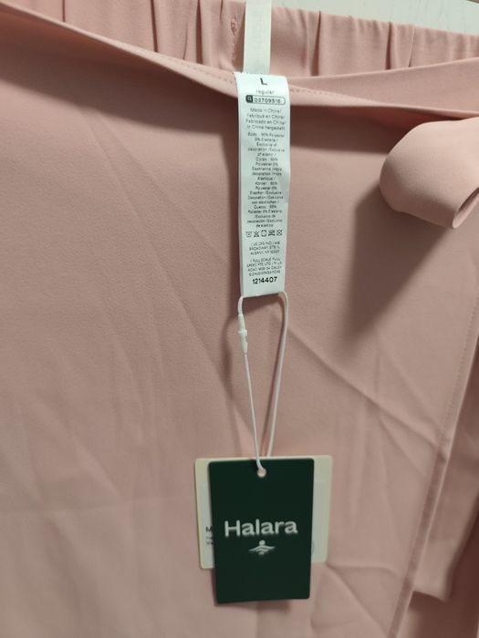 ЧИСТО НОВ панталон Halara Flex™ Wide Leg с връзки – Размер L, розов