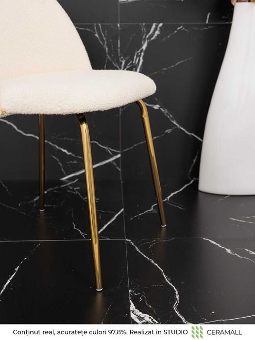 Gresie portelanata Nero Marquina Tech 60x120 Mat Negru