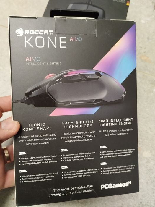 Mouse Gaming SIGILAT, Roccat Kone Aimo cu fir