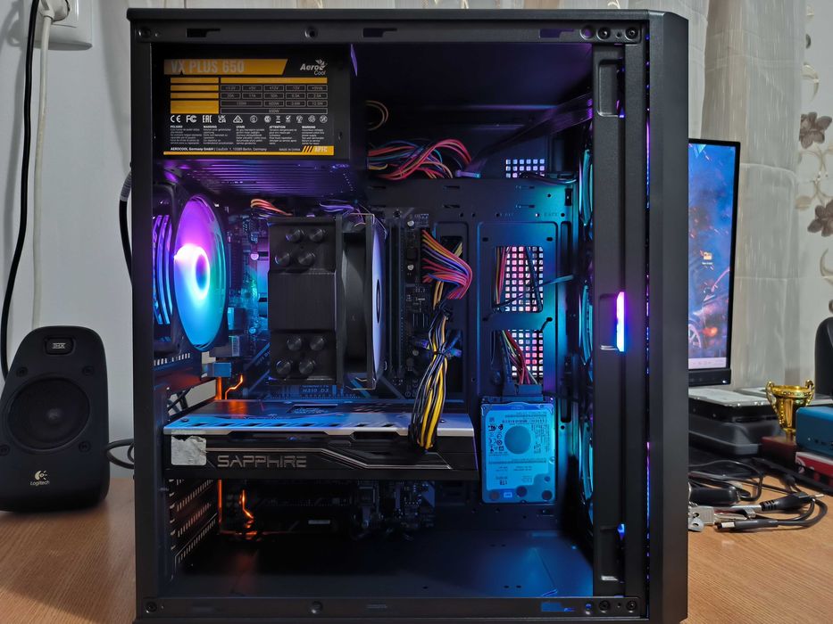 Unitate PC GAMING i7 8700 4.6Ghz/16GB DDR4/RX570 8GB/SSD M2/1TB HDD