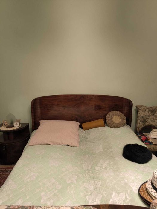 Set Mobilier Interbelic Art Deco Furnir Rădăcină de Nuc