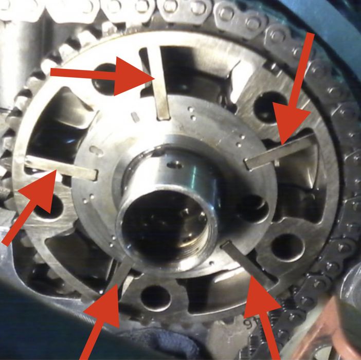 Ремкомплект лопаток фазорегулятора распредвала 1.8tsi и 2.0tsi