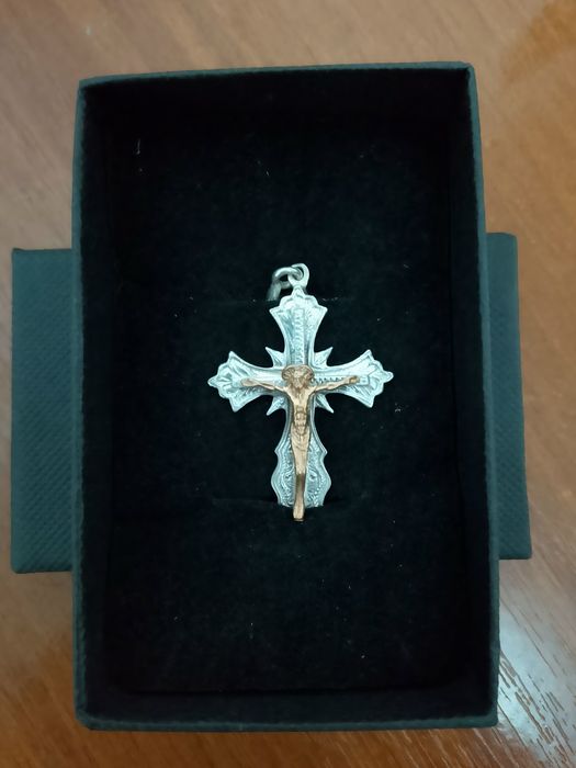 Крестик серебро 925