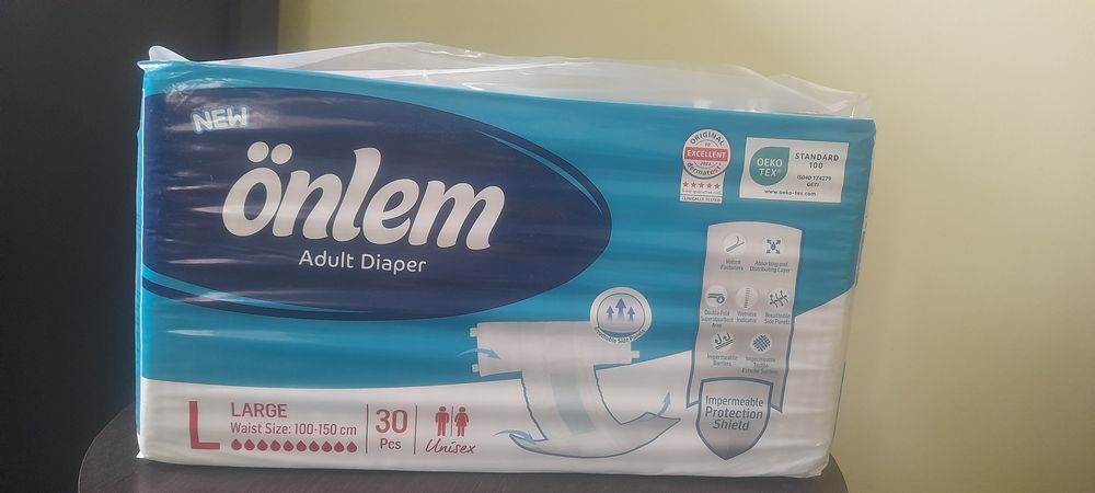 Памперсы Tурецкие "Onlem", размер " L", 30 шт, 10 капель.,