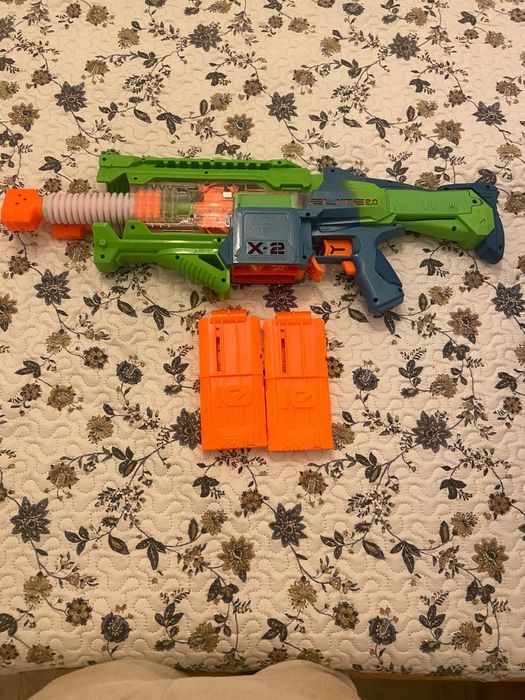 Pusca Blaster motorizat Hasbro Nerf Elite 2.0 Double Punch