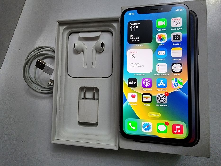 Iphone X Black 64Gb Kar DK Original Naushnik USB Galofka Zavod Full To