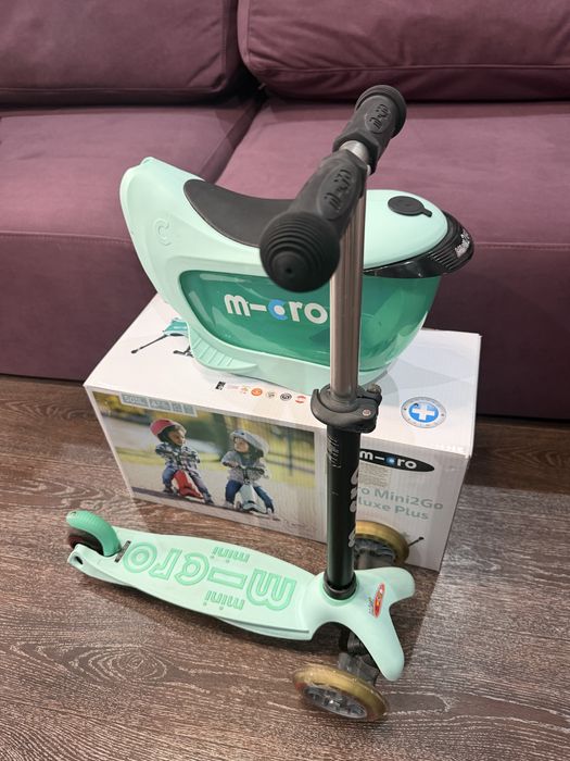 Самокат Micro Mini2go Deluxe Plus Mint