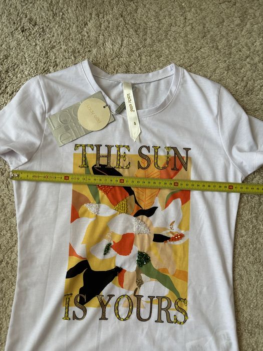 Tricou fete nou cu desen, marimea S, Firma Lady Elite