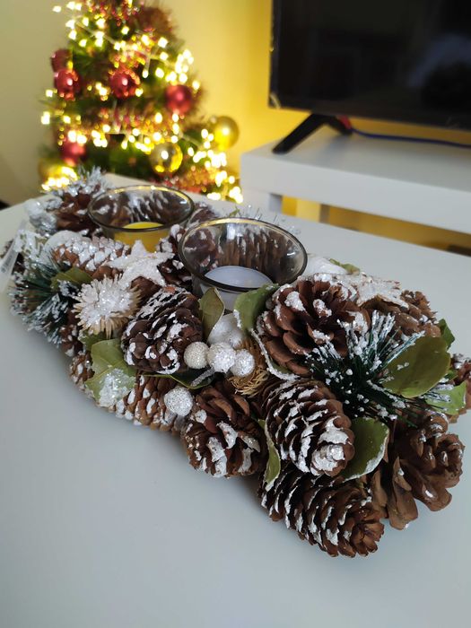 Коледен свещник двоен и единичен