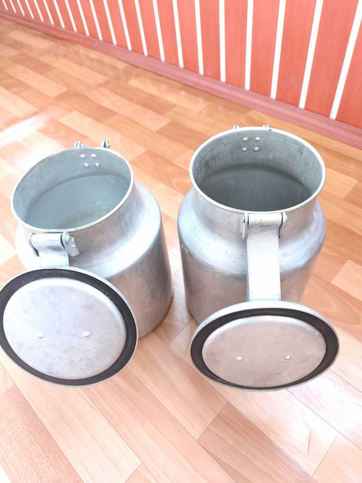 Алюминиевые бидоны (молочные фляги) СССР — 2 шт