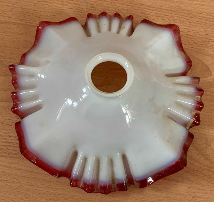 Абажури от масивно стъкло, френски, от преди 1939г., 3 броя