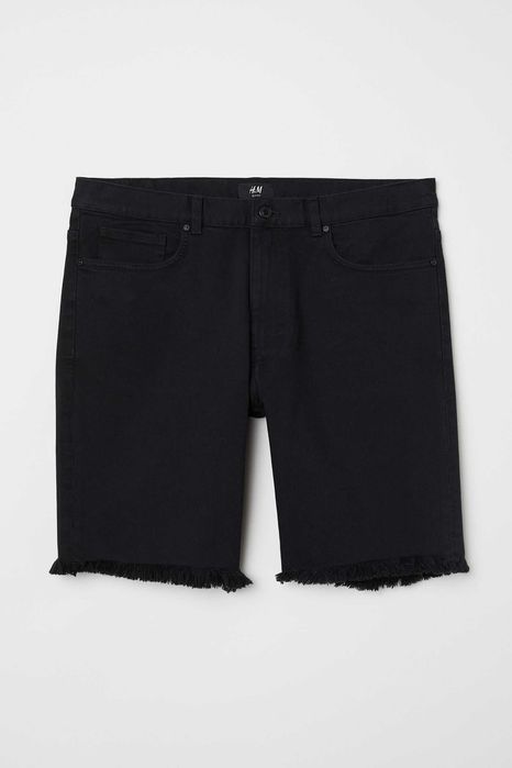 H&M - 5 blugi scurti, bumbac mar. M/32(US)/48(EU), noi, cu eticheta [talie 86 - 90 cm.]