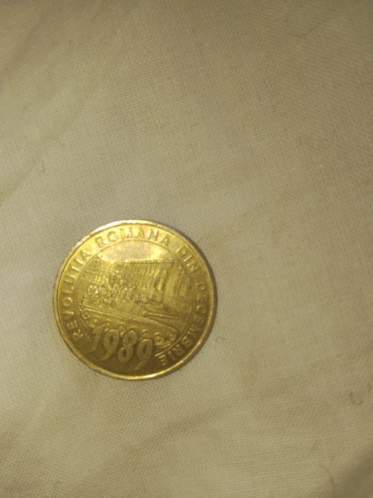 Moneda 50 beni revoluția din decembrie 1989
