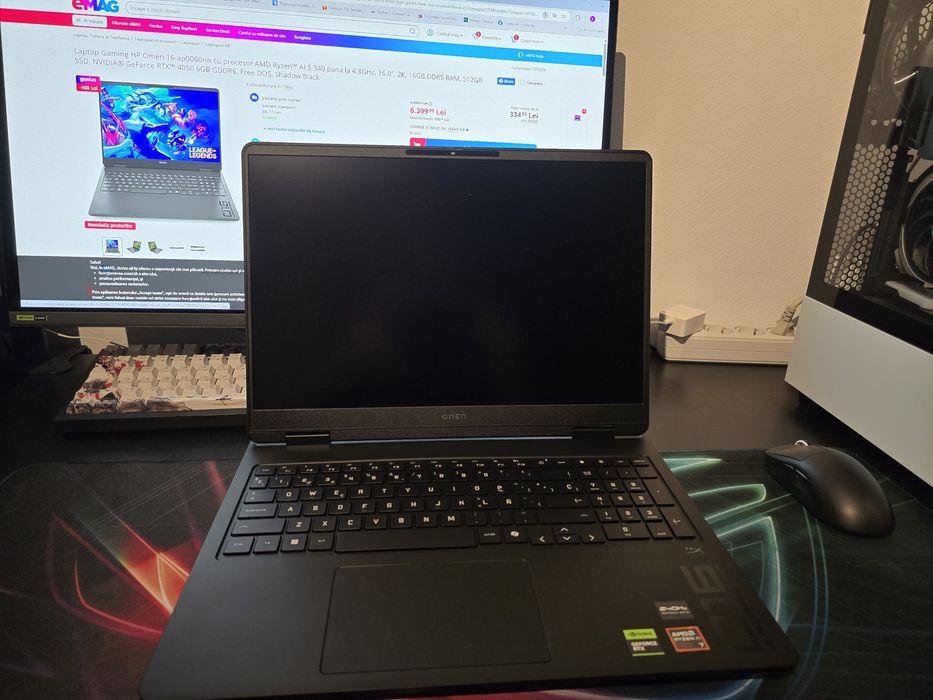 Laptop gaming HP omen 16-ap0041ns  RTX 5060