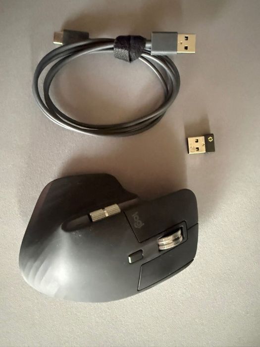 Mouse Wireless LOGITECH MX Master 3S Performance, 8000 dpi, Silent, USB, BT, Graphite