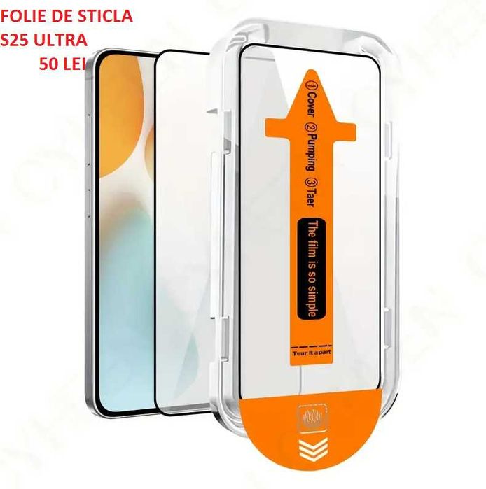 Huse premium S25 Ultra , Folii de sticla & iPhone 16 Pro/Pro Max
