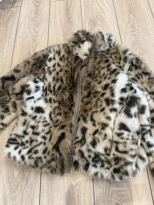 Шуба цветная и белая