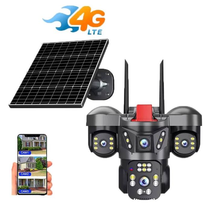 4G камера видеонаблюдения с солнечной панелью Доставка есть!