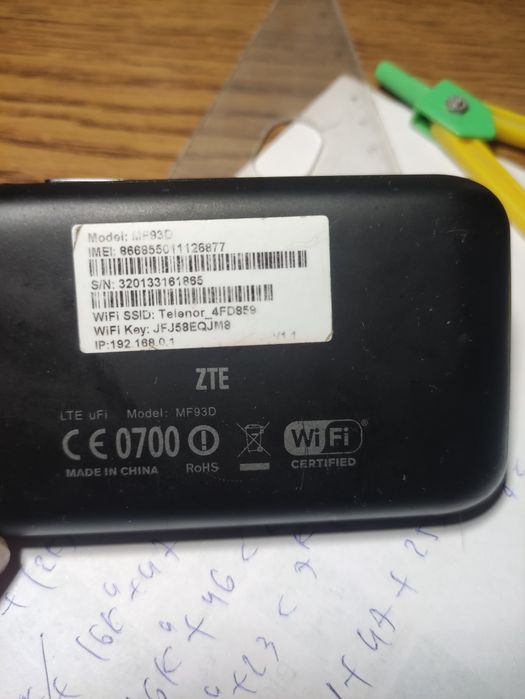Modem WiFi 4G ZTE, ICE.NET , Huawei Telenor