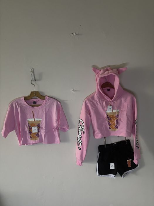 Модерен дамски комплект от три части , налични размери XS,S, M,L,XL