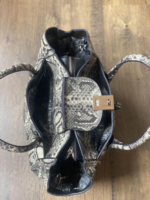 Чанта еко кожа змийски принт