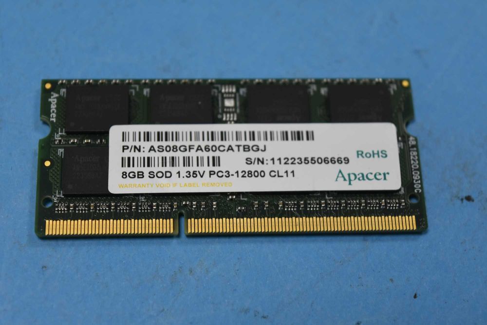 8 GB DDR3L Sodimm - 8 ГБ памет за лаптоп - 1.35 волта 1600 mhz