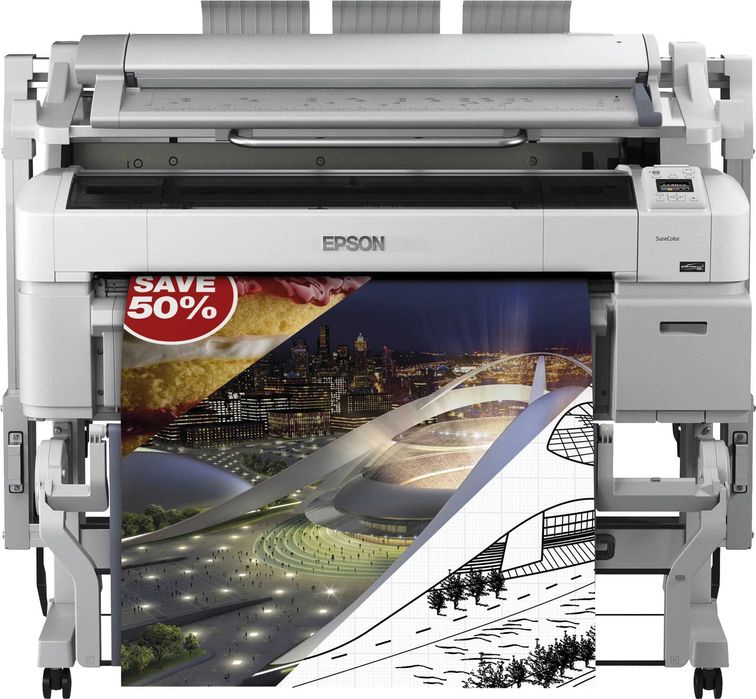 МФУ струйное Epson SureColor SC-T5200 MFP, цветн., A0 Скидка Акция