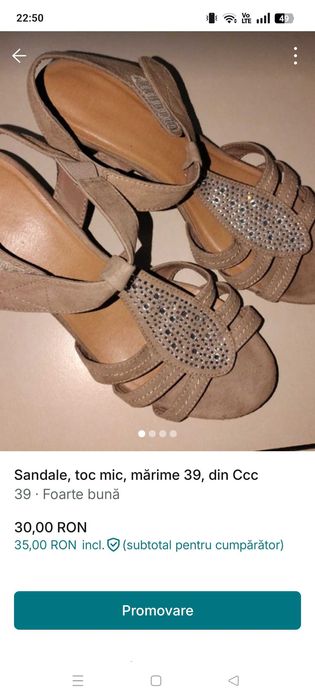 Sandale mărime 39 din CCC