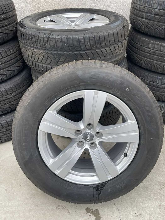 Jante Audi Q7 Cauciucuri Iarna Pirelli 255 60 R 18