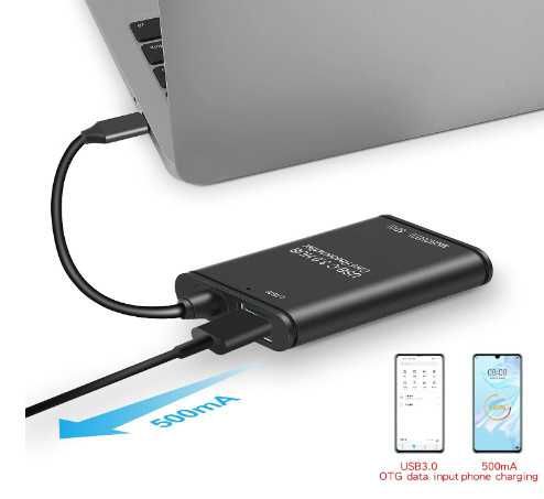 Четец на карти TFUFR, USB C към MicroSD(TF)/SD