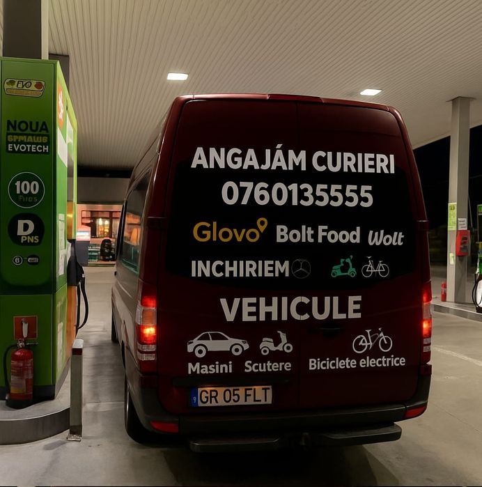 Cautăm curieri pentru Glovo, Wolt, Bolt food în Braila