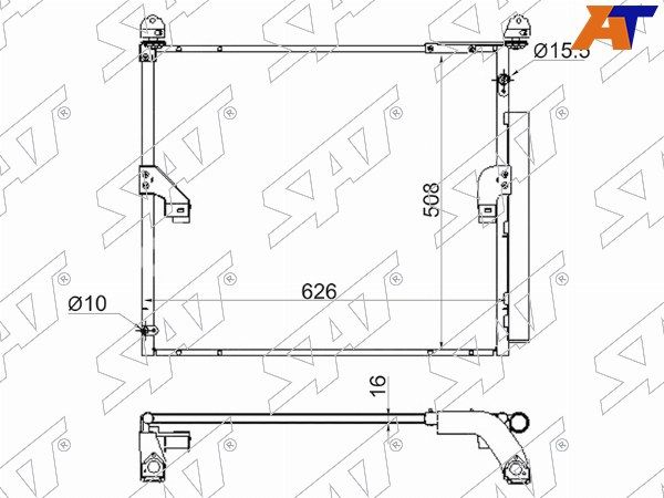 Радиатор кондиционера  Toyota 4runner