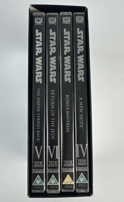 STAR WARS - The Original Trilogy - 4 Disc DVD Box Set без български субтитри цена 12 евро