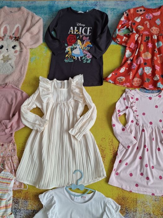 Lot 110-116 cm rochii fete Zara Next