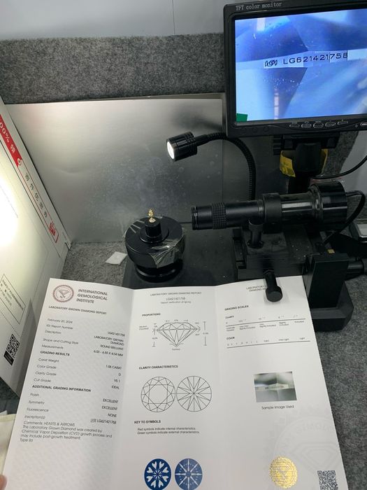 Пусеты 2 карата бриллианты