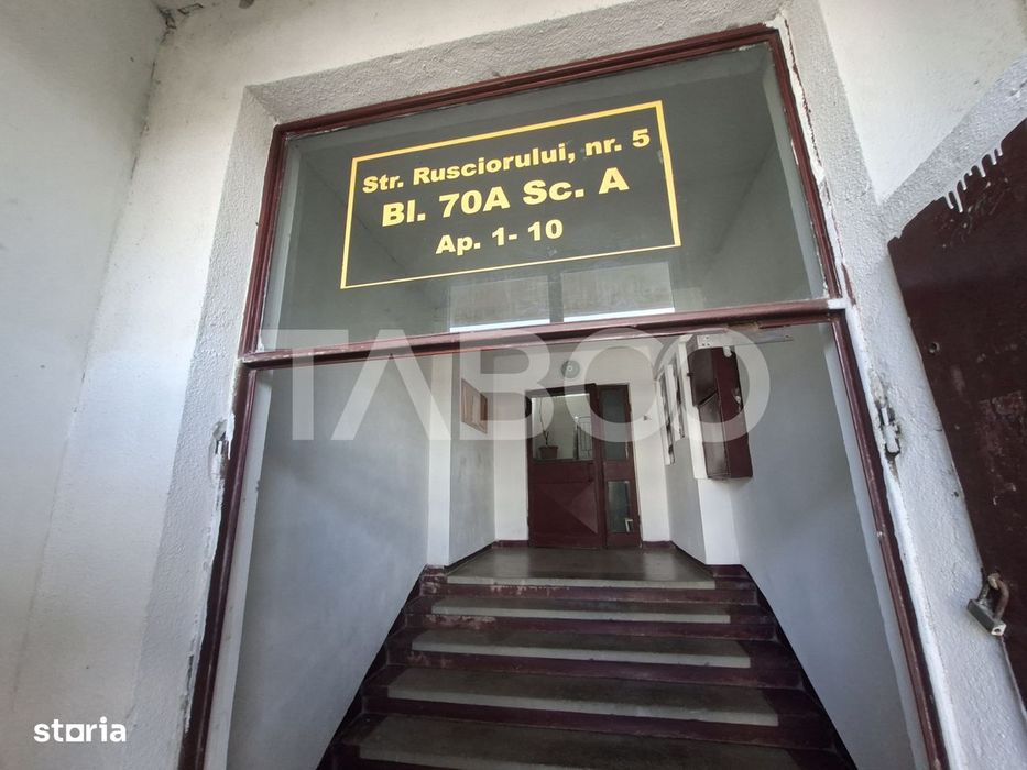 Ap 3 camere 2 bai 2 balcoane pivnita etaj 2 Str.Rusciorului Lidl Cibin